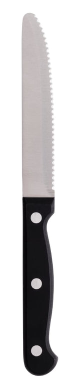Couteau à steak arrondi Olympia Taverna manche noir (lot de 12) — CS716