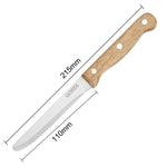 Couteaux à steak arrondis manche en bois d'acacia 100% FSC Olympia 121mm (lot de 12) — CS717