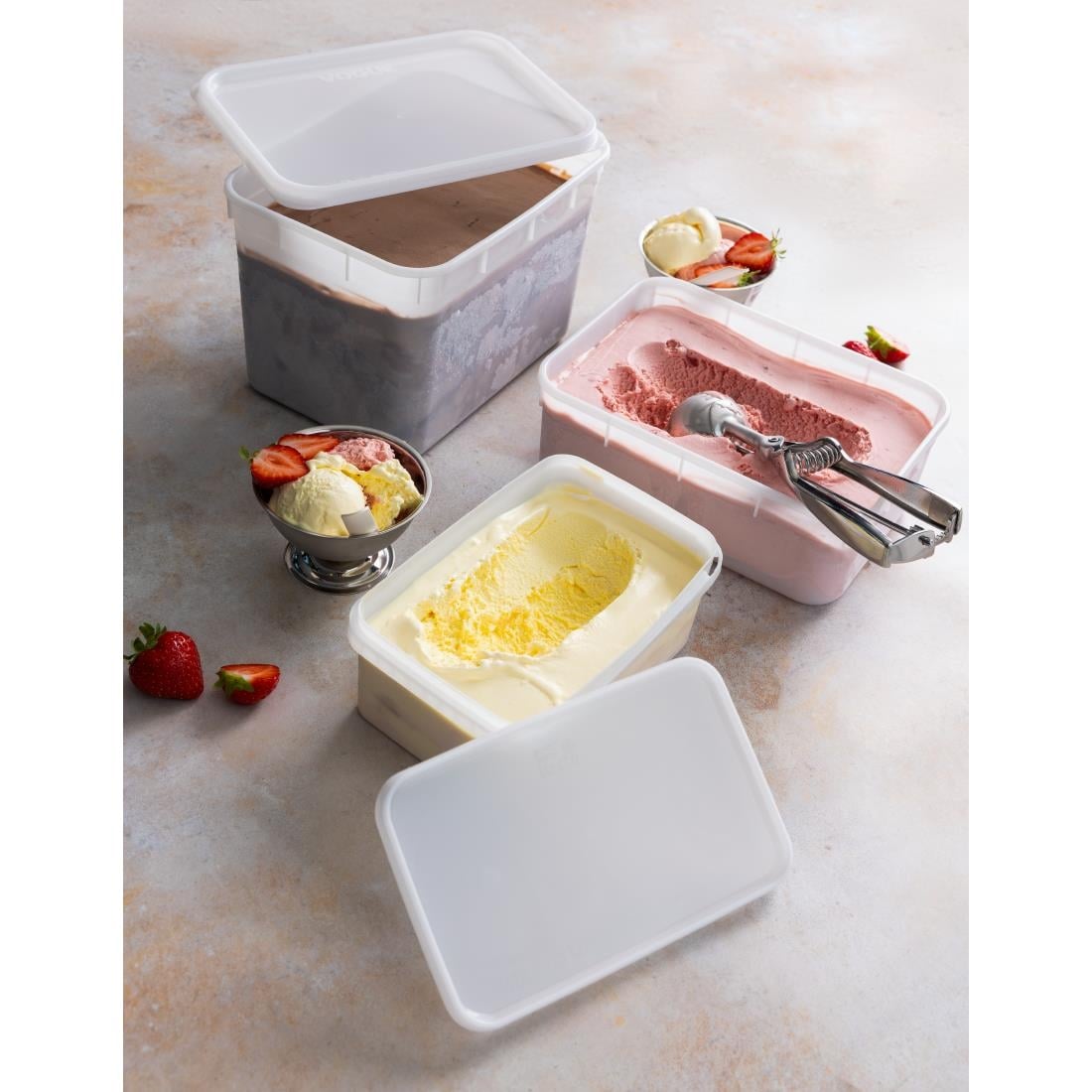 Bacs à glace Vogue 4L (lot de 15) — CS827