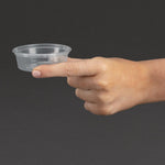 Pots à sauce micro-ondables en plastique Fiesta Recyclable 50ml (lot de 100) — CT285