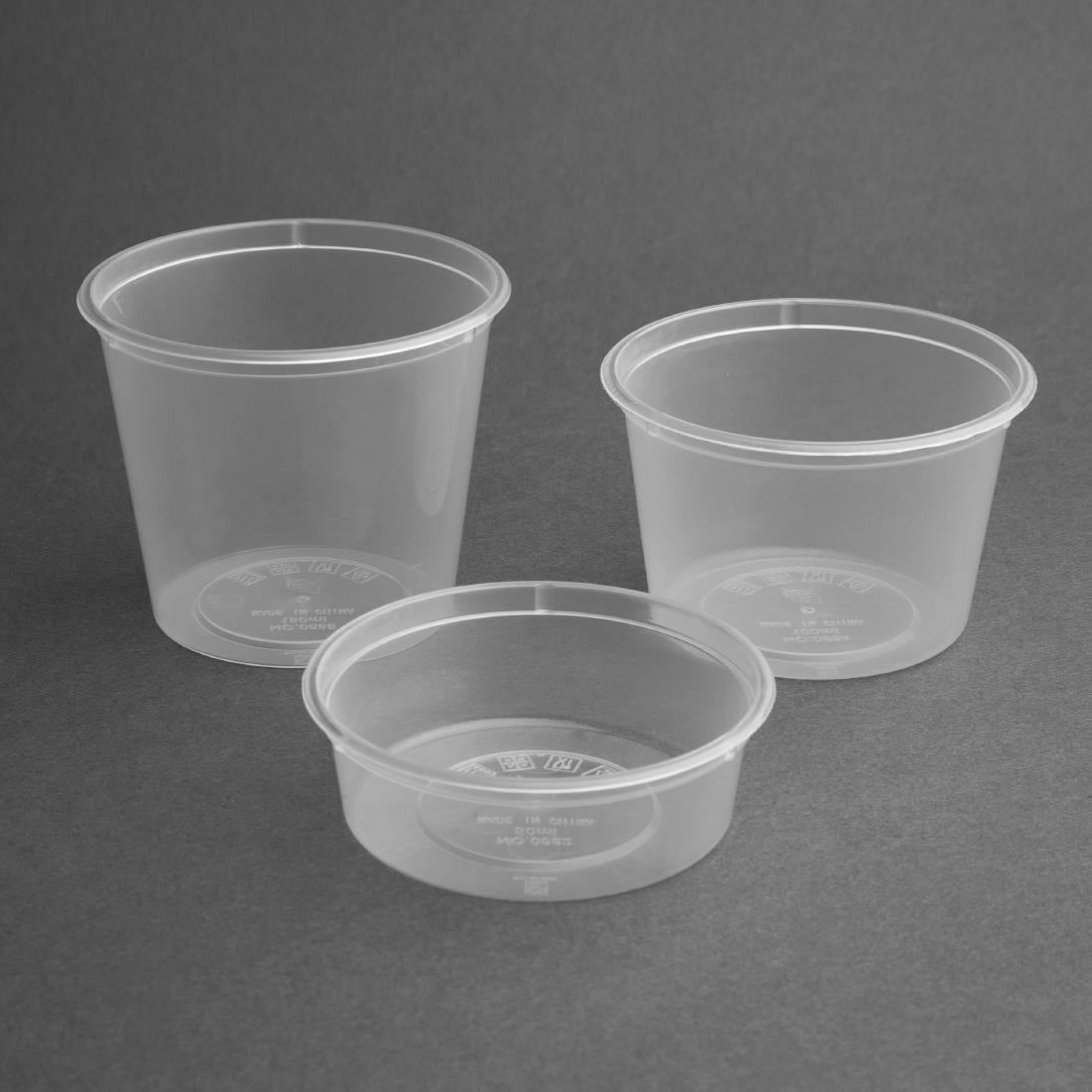 Pots à sauce micro-ondables en plastique Fiesta Recyclable 50ml (lot de 100) — CT285