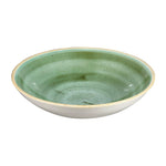 Assiettes coupes rondes Churchill Stonecast Samphire Green 182mm (Lot de 12) — CT783