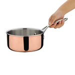 Casserole triple paroi cuivre induction Vogue 160mm — CT998