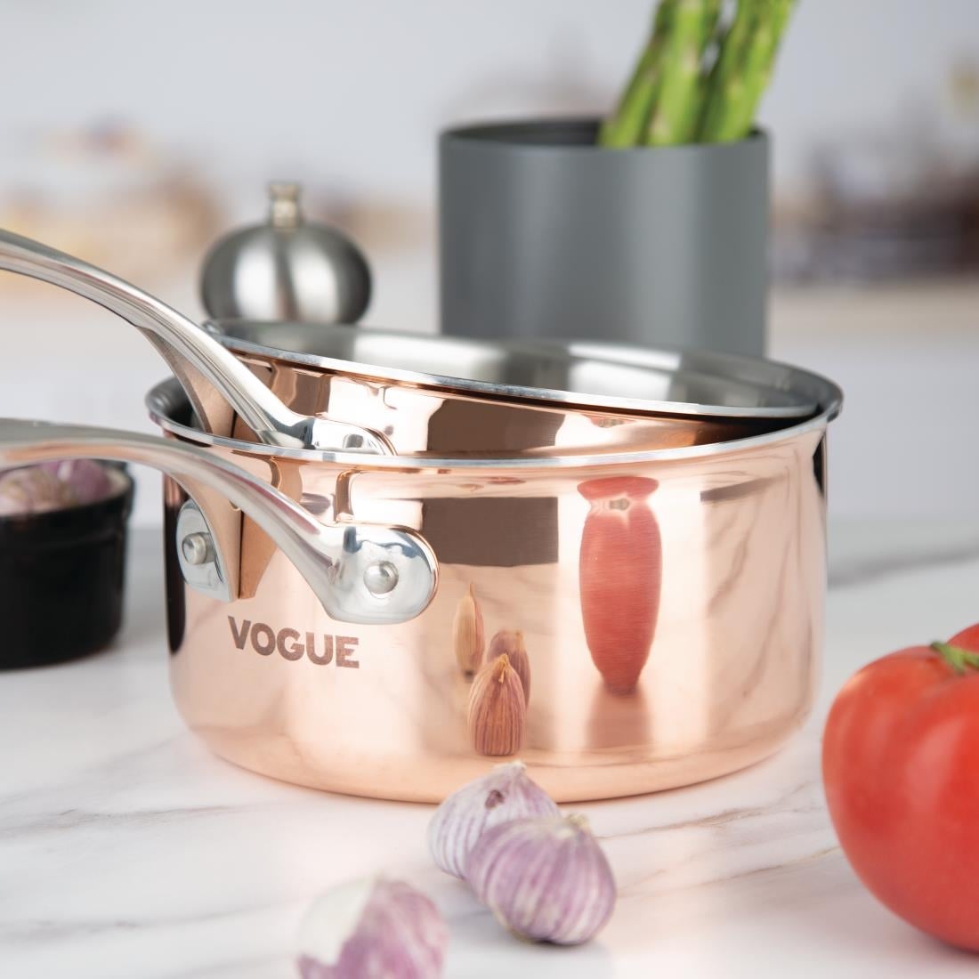 Casserole triple paroi cuivre induction Vogue 160mm — CT998