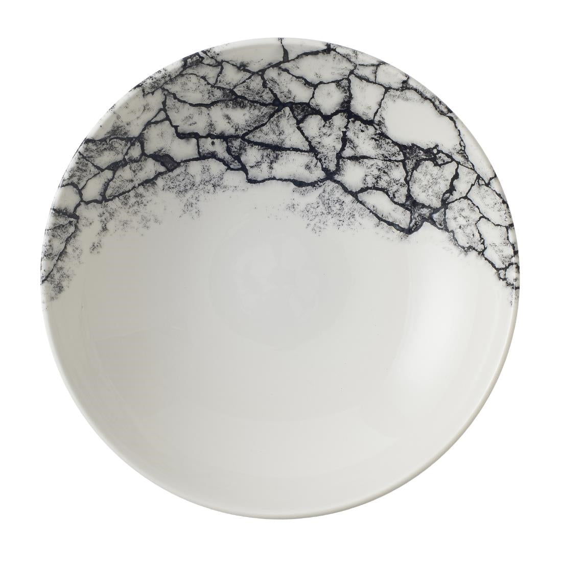 Assiettes coupe ronde Churchill Kintsugi Accents Quartz Black Evolve 182mm (Lot de 12) — CU669