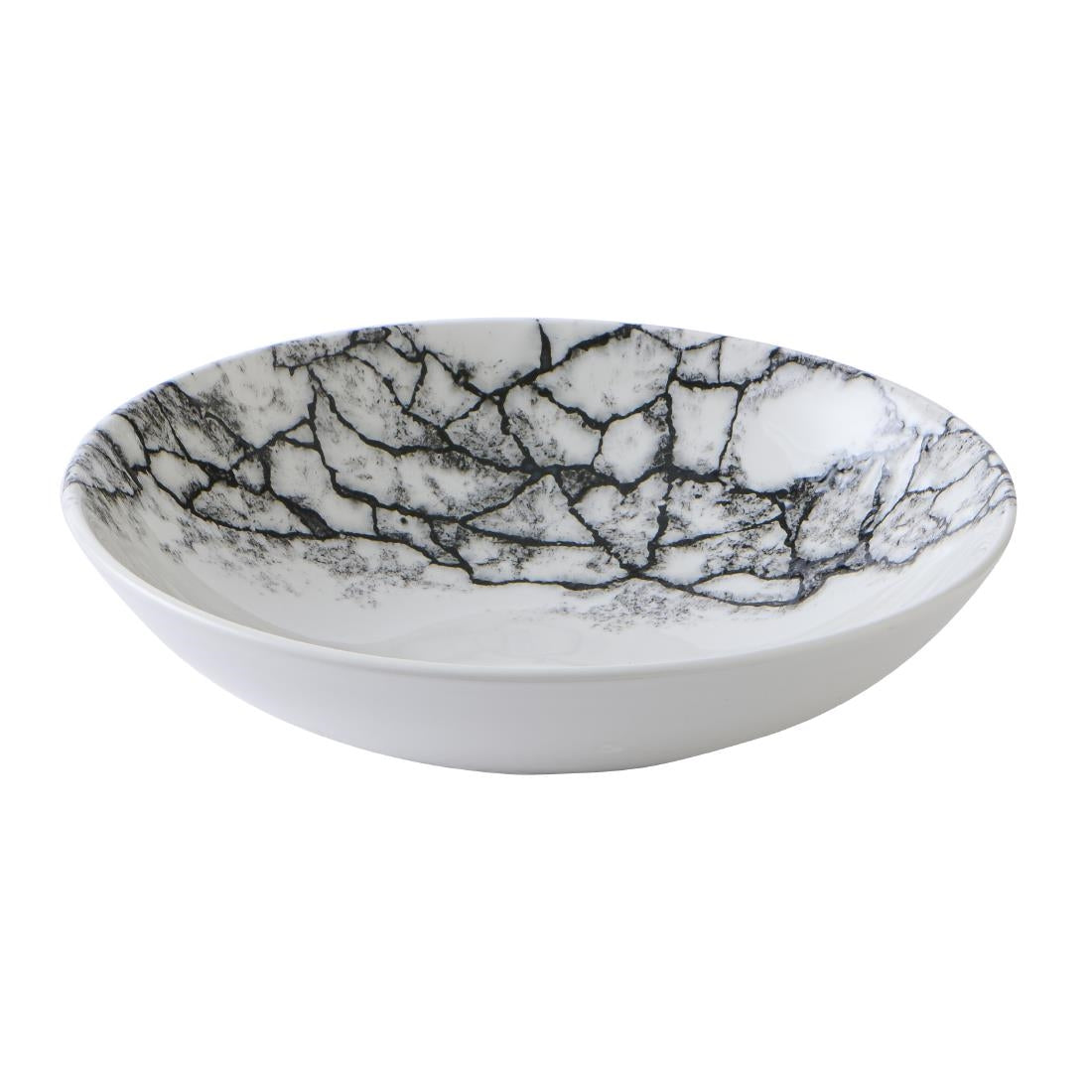 Assiettes coupe ronde Churchill Kintsugi Accents Quartz Black Evolve 182mm (Lot de 12) — CU669