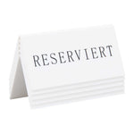 Chevalets table réservée Securit "Reserviert" (lot de 5) — CU913