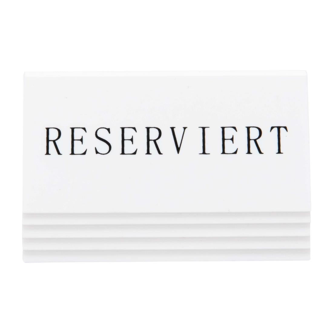Chevalets table réservée Securit "Reserviert" (lot de 5) — CU913