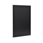 Ardoise murale cadre en bois noir avec feutre craie et fixations Securit 30x40cm — CU916