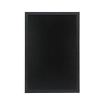 Ardoise murale cadre en bois noir avec feutre craie et fixations Securit 40x60cm — CU917
