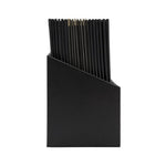 Boîte avec 20 protège-menus simili cuir A4x4 Securit Classic noirs — CU929