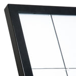 Porte-menu mural à LED blanches en acier noir Securit 8xA4 — CU934