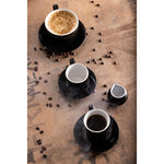 Soucoupes expresso Olympia Café noires 116mm (lot de 12) — CU955