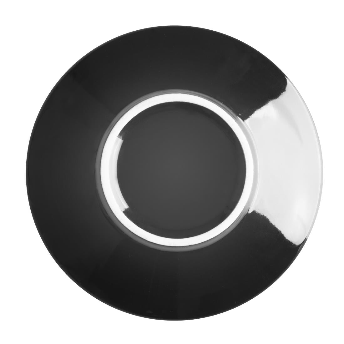 Soucoupes expresso Olympia Café noires 116mm (lot de 12) — CU955