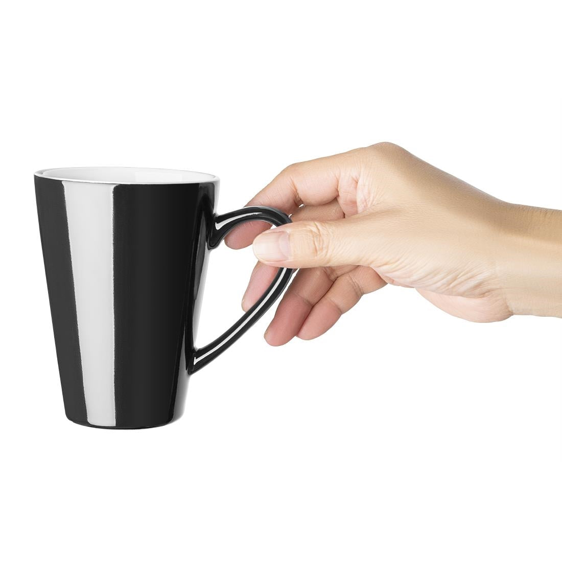 Tasses à latte Olympia Café noires 340ml (lot de 12) — CU957