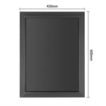 Ardoise murale avec cadre en bois noir Olympia 450x600mm — CU990