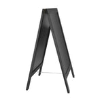 Panneau de trottoir avec cadre en bois noir Olympia 500x850mm — CU992