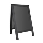 Panneau de trottoir avec cadre en bois noir Olympia 700x1200mm — CU993