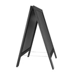 Panneau de trottoir avec cadre en bois noir Olympia 700x1200mm — CU993