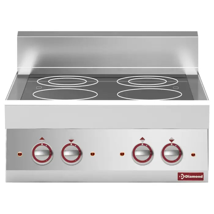 Cuisinière électrique vitro-céramique 4 foyers -top- Alpha