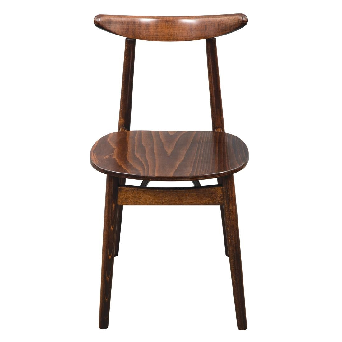 Chaises en bois courbé Fameg Cowhorn noyer naturel (lot de 2) — CW008