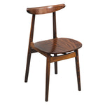 Chaises en bois courbé Fameg Cowhorn noyer naturel (lot de 2) — CW008