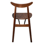 Chaises en bois courbé Fameg Cowhorn noyer naturel (lot de 2) — CW008