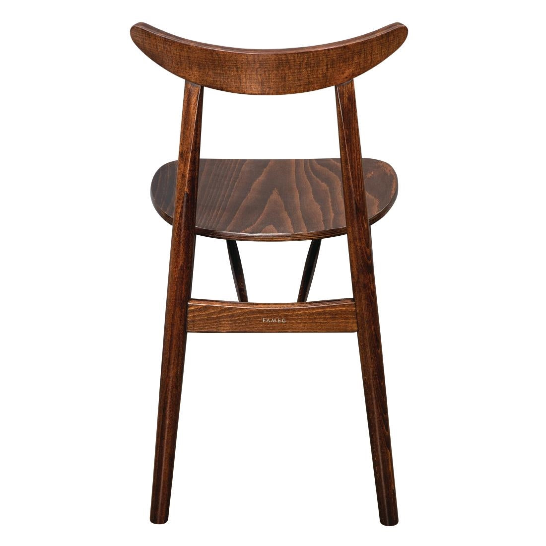 Chaises en bois courbé Fameg Cowhorn noyer naturel (lot de 2) — CW008