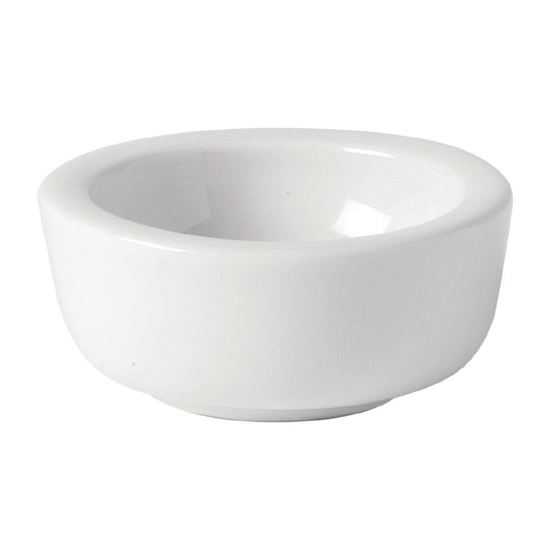 Pots à beurre Utopia Titan blancs 65 mm (lot de 6) — CW265