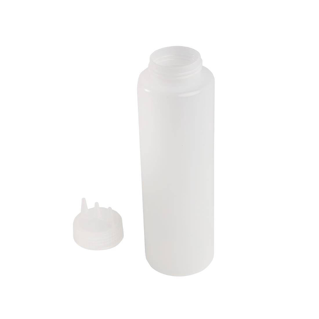 Bouteille souple transparente 3 embouts Vogue 908ml — CW726