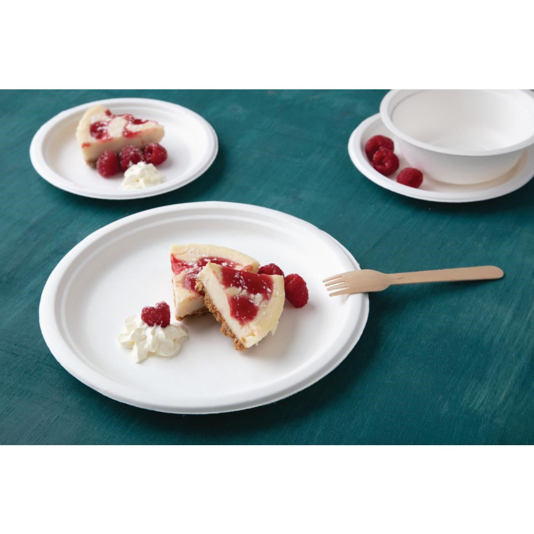Assiettes en bagasse compostables Fiesta Compostable 26 cm (lot de 50) — CW904
