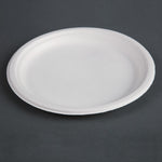 Assiettes en bagasse compostables Fiesta Compostable 26 cm (lot de 50) — CW904