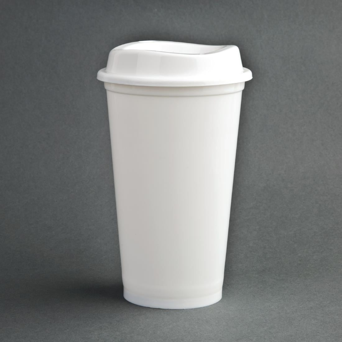 Gobelets à café réutilisables avec couvercles en polypropylène Olympia (lot de 25) — CW929