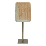 Porte-menu en bois Securit 4xA4 avec poteau et socle — CX073