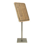 Porte-menu en bois Securit 4xA4 avec poteau et socle — CX073