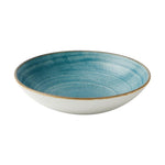 Assiettes coupes rondes Churchill Stonecast Raw Teal 182mm (lot de 12) — CX660