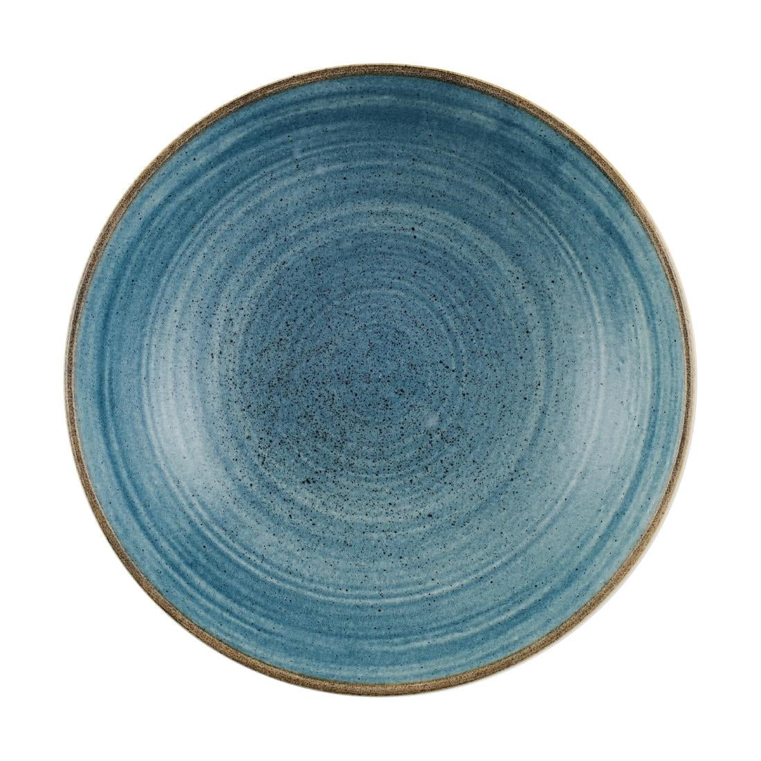 Assiettes coupes rondes Churchill Stonecast Raw Teal 182mm (lot de 12) — CX660