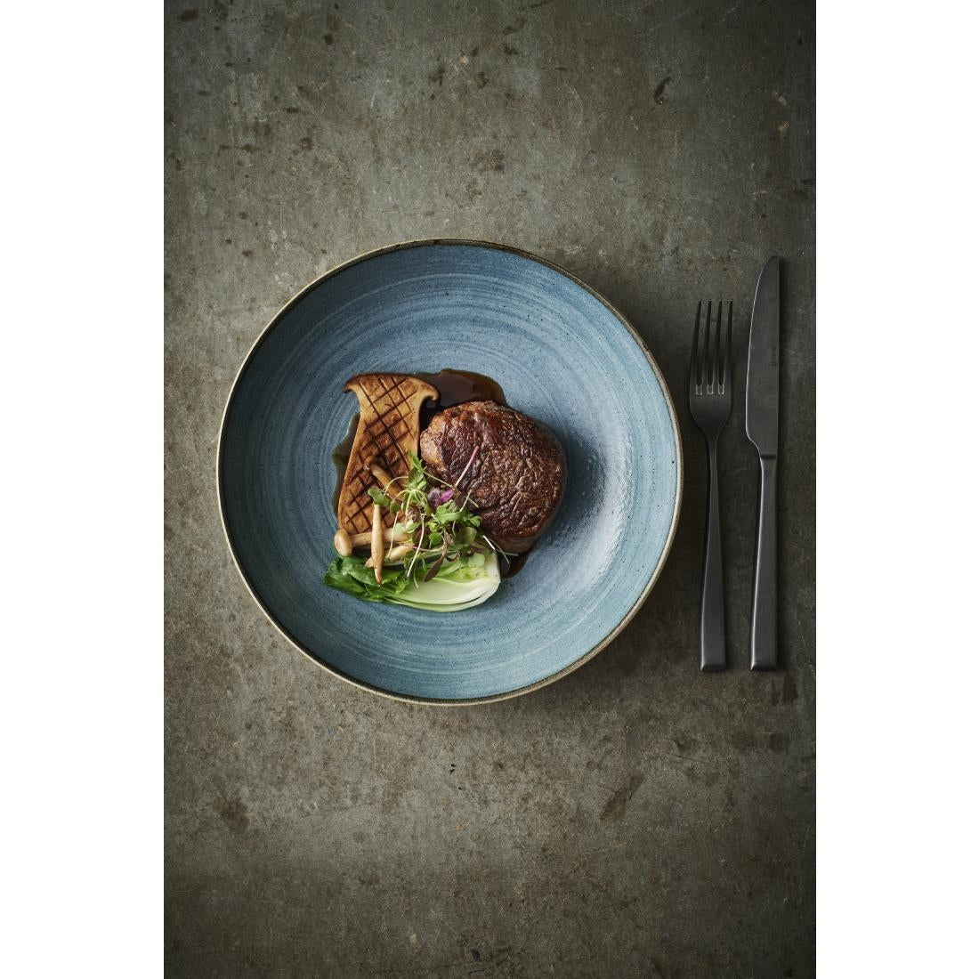 Assiettes rondes Churchill Stonecast Raw Evolve Teal 165mm (lot de 12) — CX662
