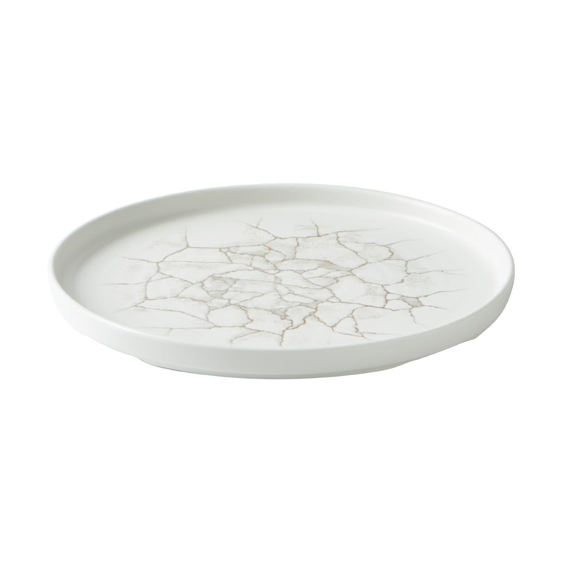 Assiettes avec rebord Churchill Studio Prints Kintsugi Agate Grey 260mm (lot de 6) — CX677