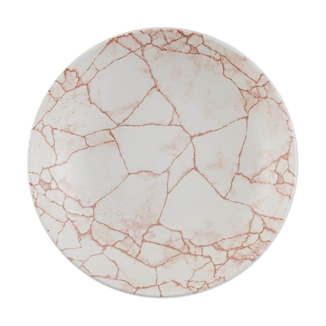 Assiettes coupes rondes Churchill Studio Prints Kintsugi Evolve Coral 248mm (lot de 12) — CX681