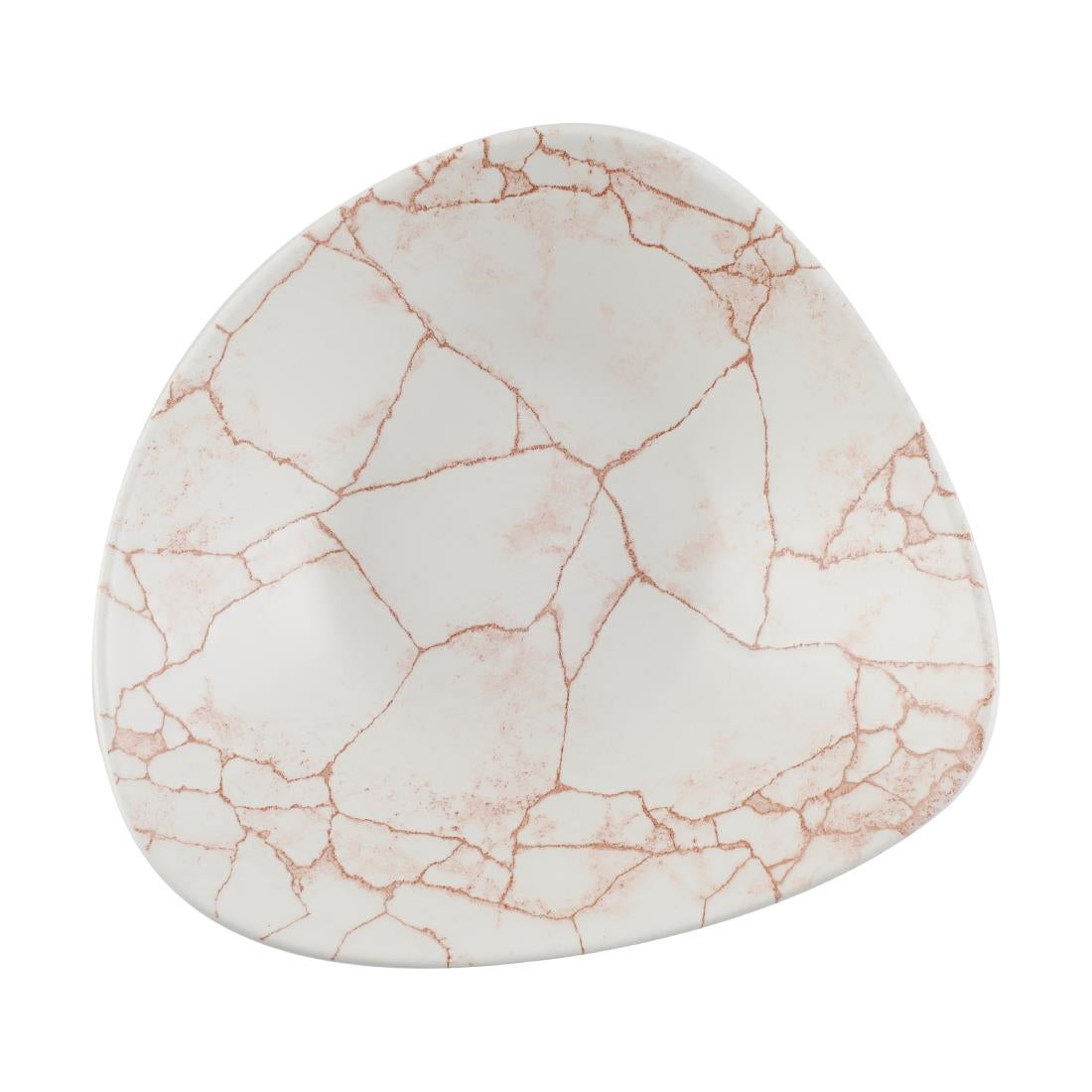 Bols triangulaires Churchill Studio Prints Kintsugi Lotus Coral 178mm (lot de 12) — CX686