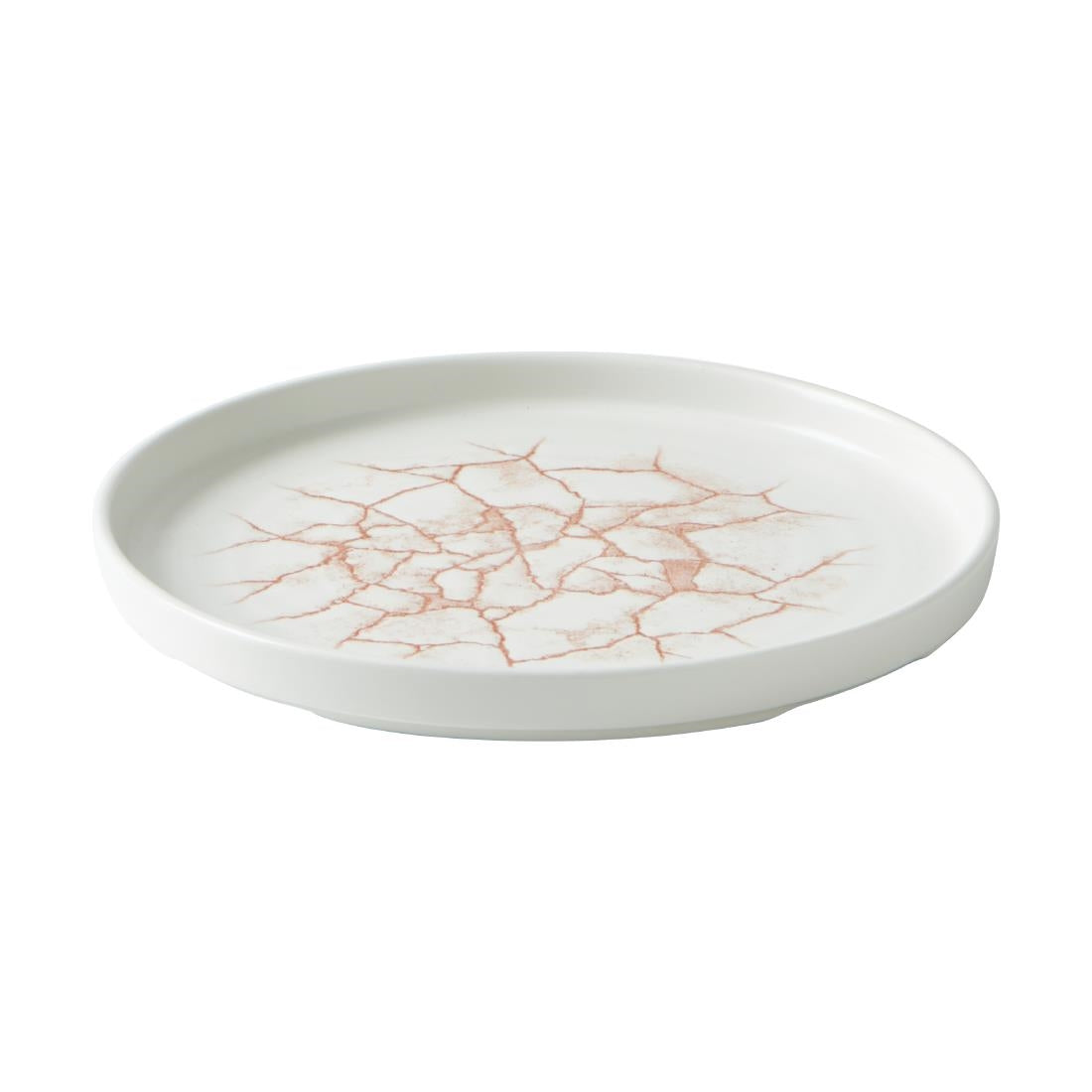 Assiettes avec rebord Churchill Studio Prints Kintsugi Coral 220mm (lot de 6) — CX688
