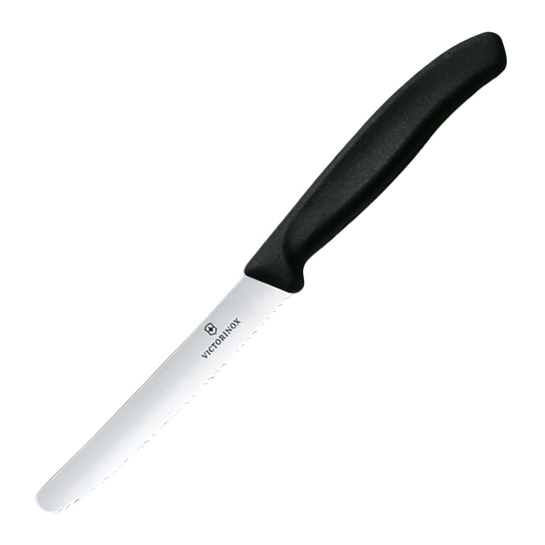 Couteau à tomate denté Victorinox 11cm noir — CX740