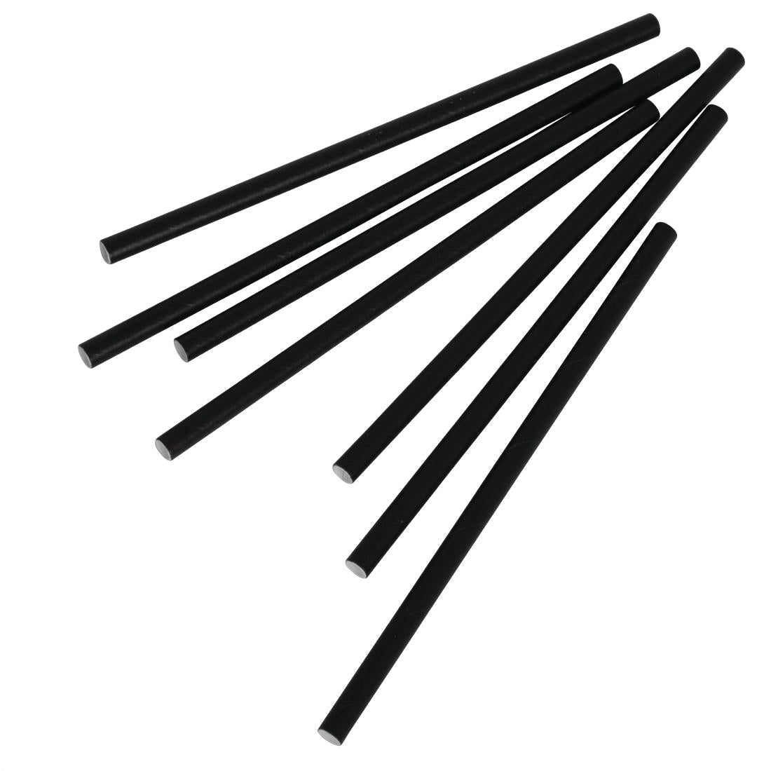 Pailles agitateurs en papier Fiesta Compostable noires (lot de 250) — CY080