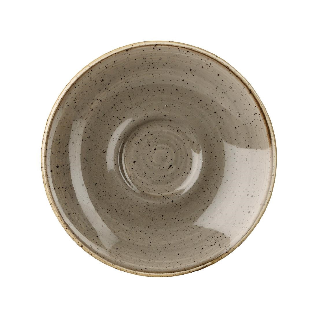 Soucoupes pour tasses à espresso Churchill Stonecast Peppercorn Grey 118mm (lot de 12) — CY864
