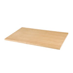 Plateau de table rectangulaire pré-percé coloris frêne naturel Bolero 700 x 1100mm — CY950