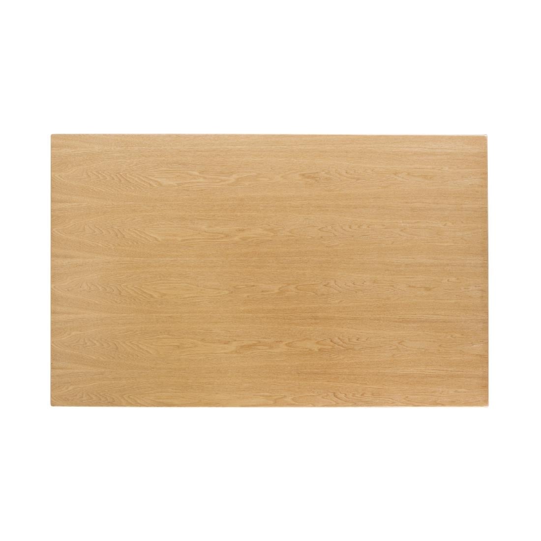 Plateau de table rectangulaire pré-percé coloris frêne naturel Bolero 700 x 1100mm — CY950