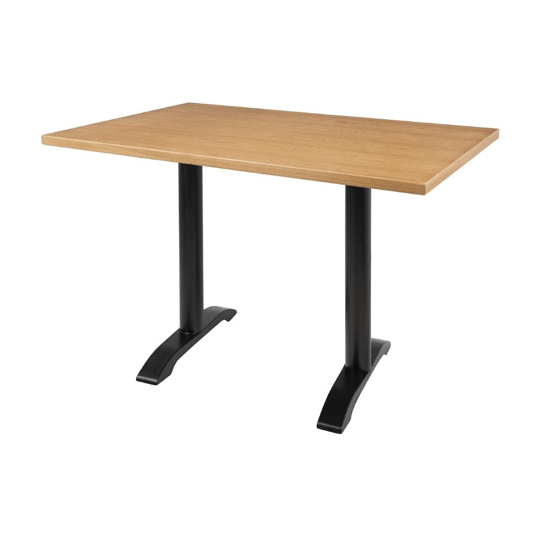 Plateau de table rectangulaire pré-percé coloris frêne naturel Bolero 700 x 1100mm — CY950