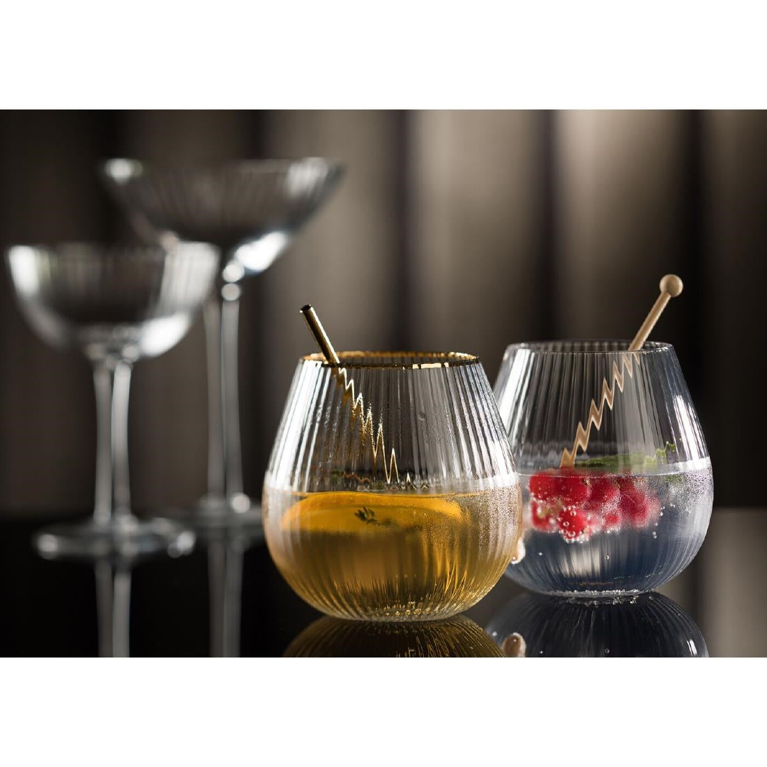 Verres à gin sans pied bord doré Hayworth Utopia 650 ml (lot de 6) — CZ044