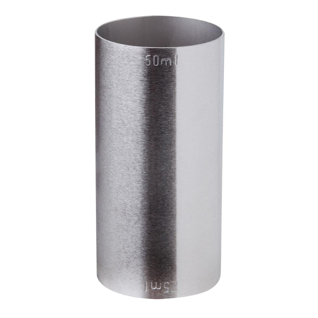 Mesure de cocktail estampillée double en inox Beaumont marqué CE 25/50 ml — CZ355